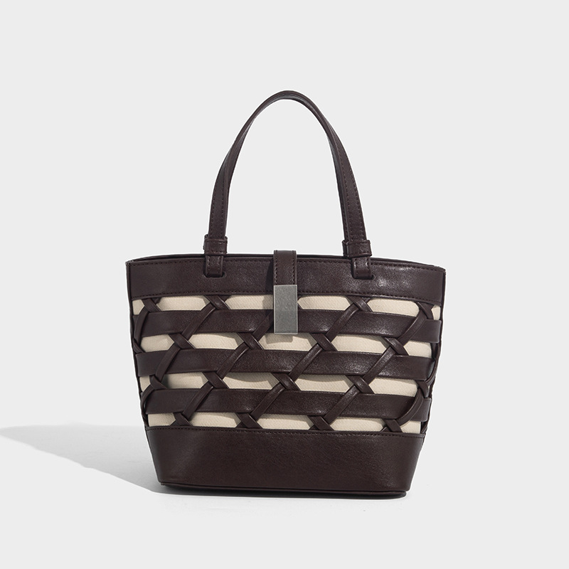 Classic Woven Canvas Tote Bag