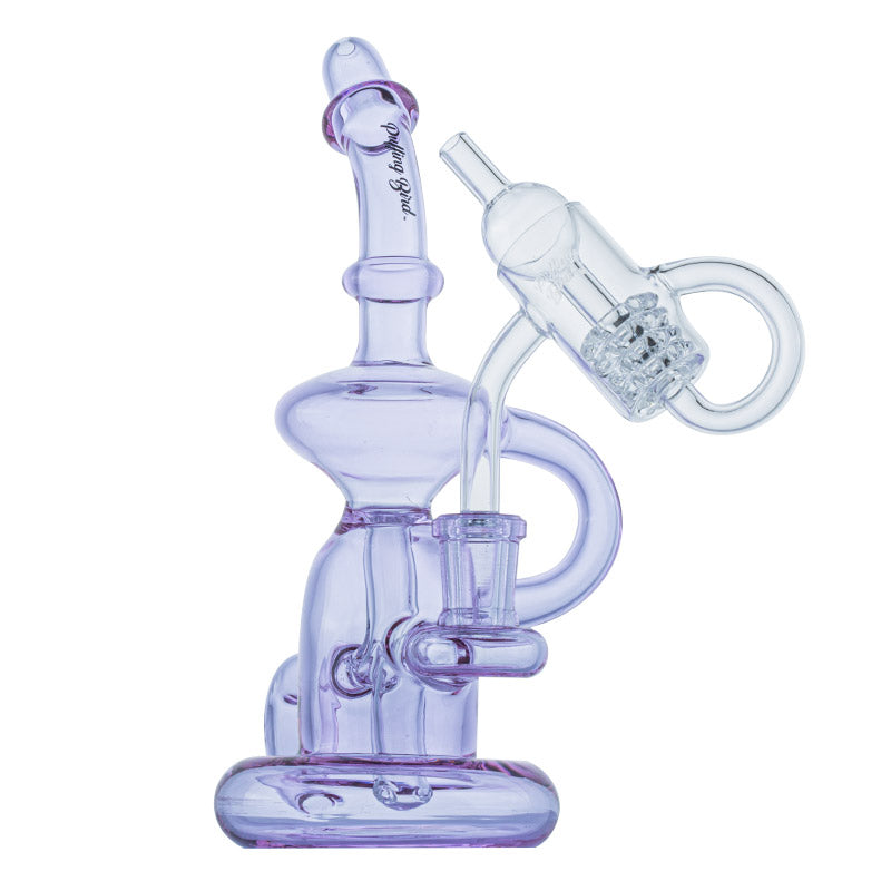 Mini Recycle Dab Rig w/ Diamond Knot Quartz Banger Set