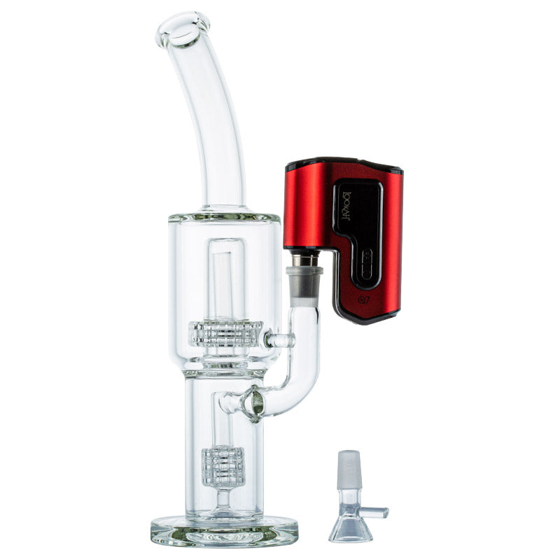 Double Matrix Perc Bong w/ Lookah Q7 Electric Dab Nail Set