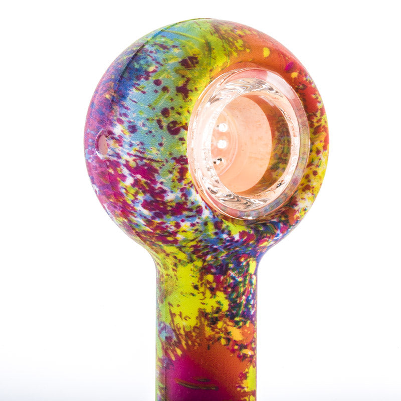 Paint-Splattered Silicone Spoon Pipe
