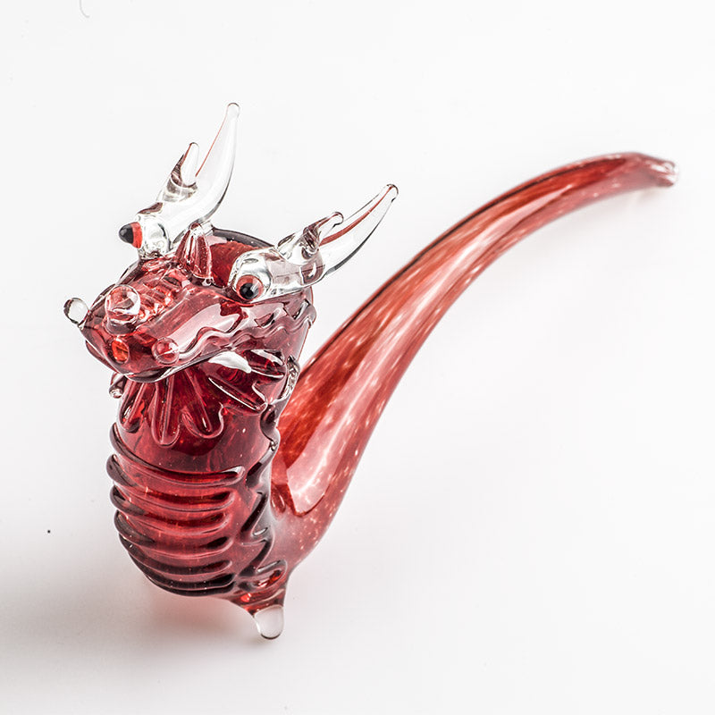 Dragon Theme Sherlock Glass Pipe