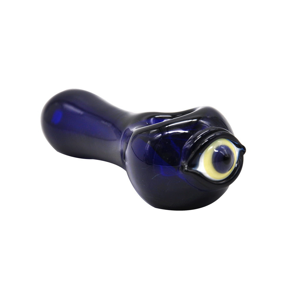 Eye Pattern Glass Spoon Pipe
