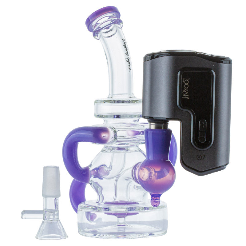 Recycler Showerhead Dab Rig w/ Lookah Q7 Electric Dab Nail Set
