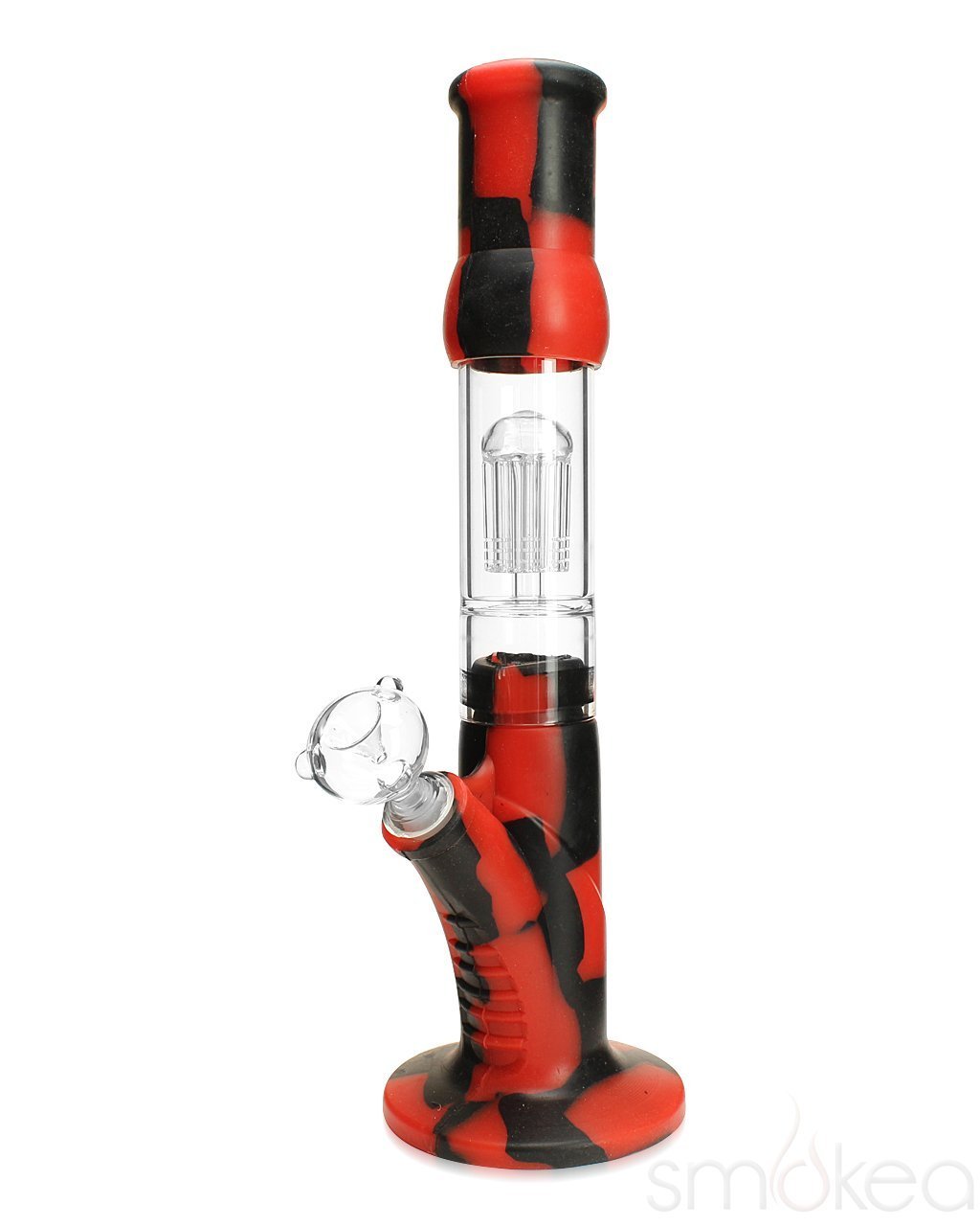 SMOKEA Silicone Bong w/ Glass Tree Perc