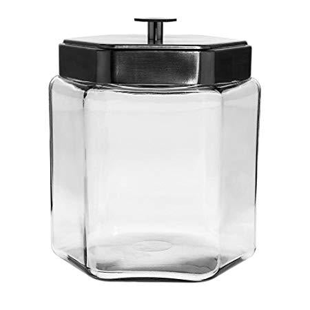 Anchor Hocking Large Glass Honeycomb Jar 1.5 gal With Lid
