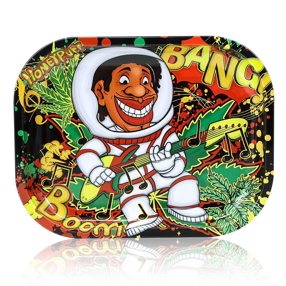 Honeypuff Metal Cigarette Panel Rolling Tray