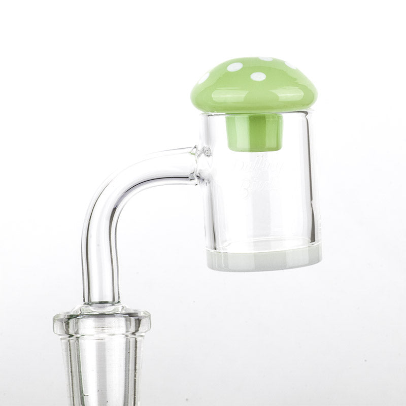 Green Mushroom Glass Carb Cap