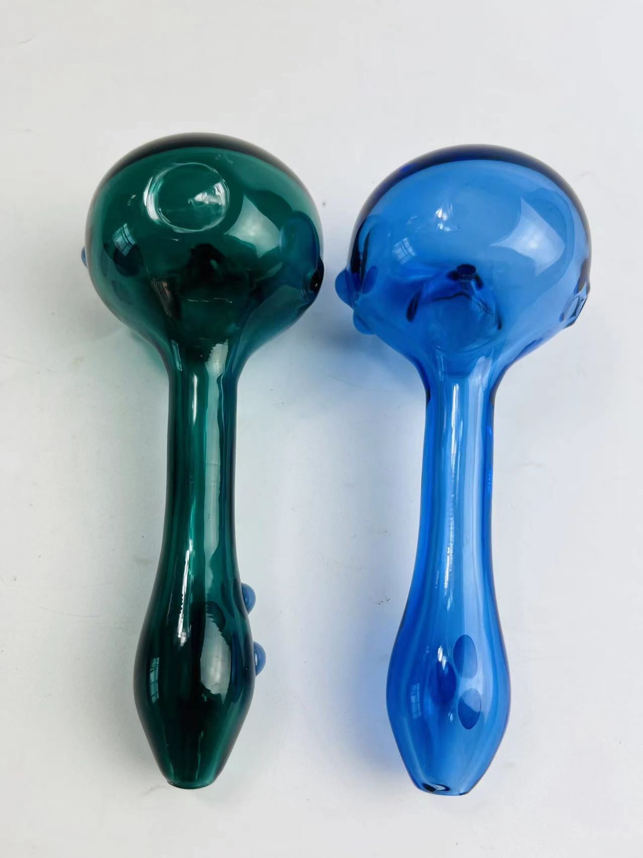 Pure Color Glass Pipe w/ Marble