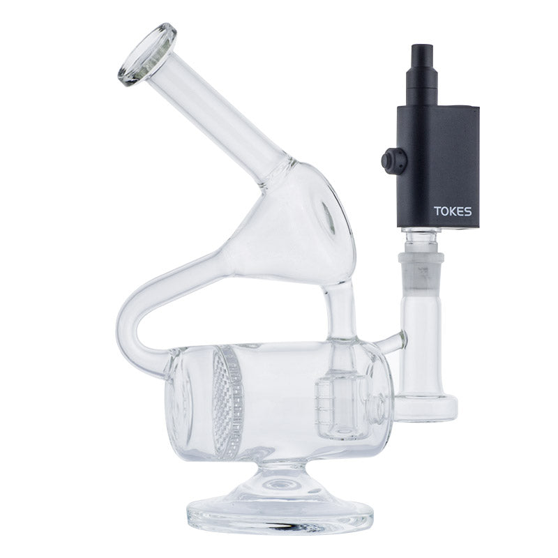 Clear Multi Perc Dab Rig w/ SOC Tokes Vaporizer Set