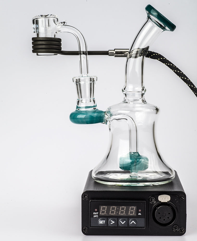 Quartz Enail W/ Mini Showerhead Perc Dab Rig Bundle