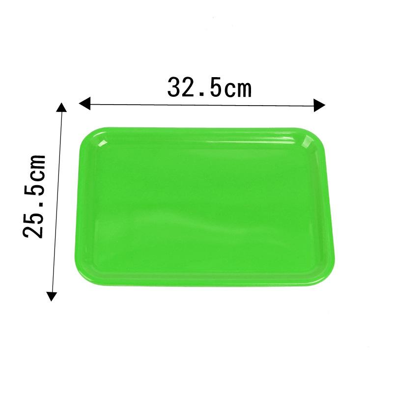 Melamine Green Storage Rolling Tray