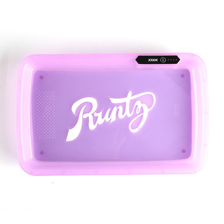 Portable LED Luminous Metal Rolling Tray