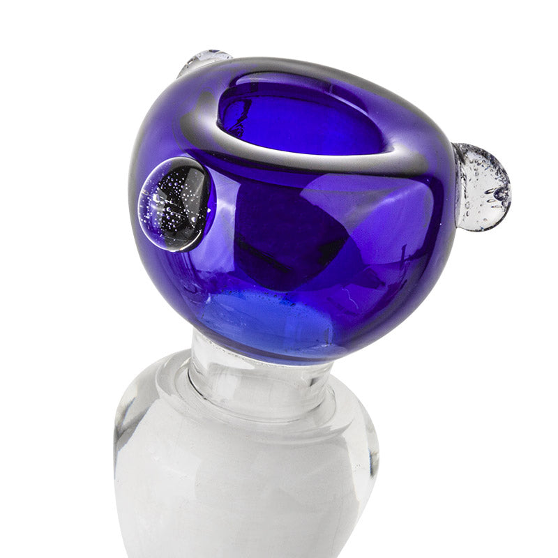 18mm Male Cobalt Round Bong Bowl