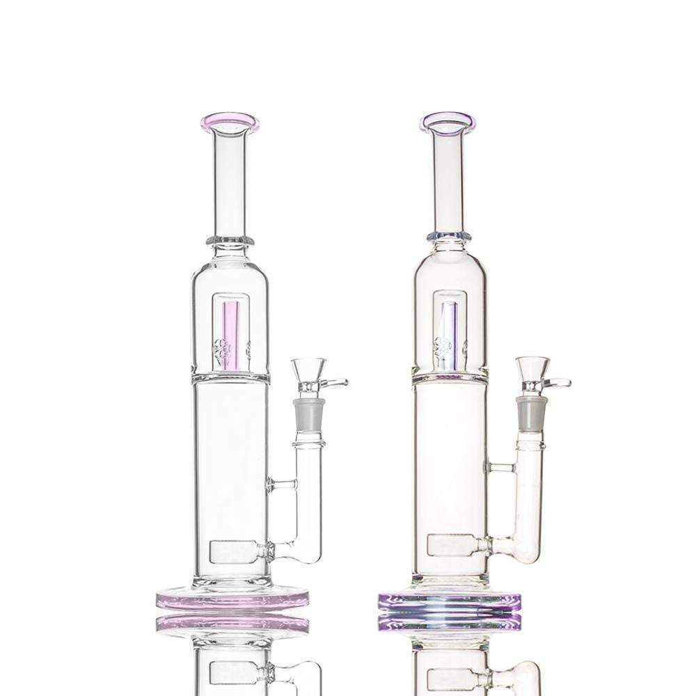 16 inch Glass Bong with Flower of Life perc to SOL Showerhead perc 18.8mm