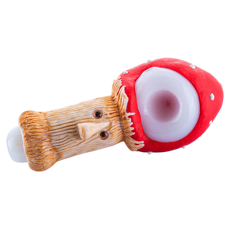 Mushroom Shape Glass Weed Pipe