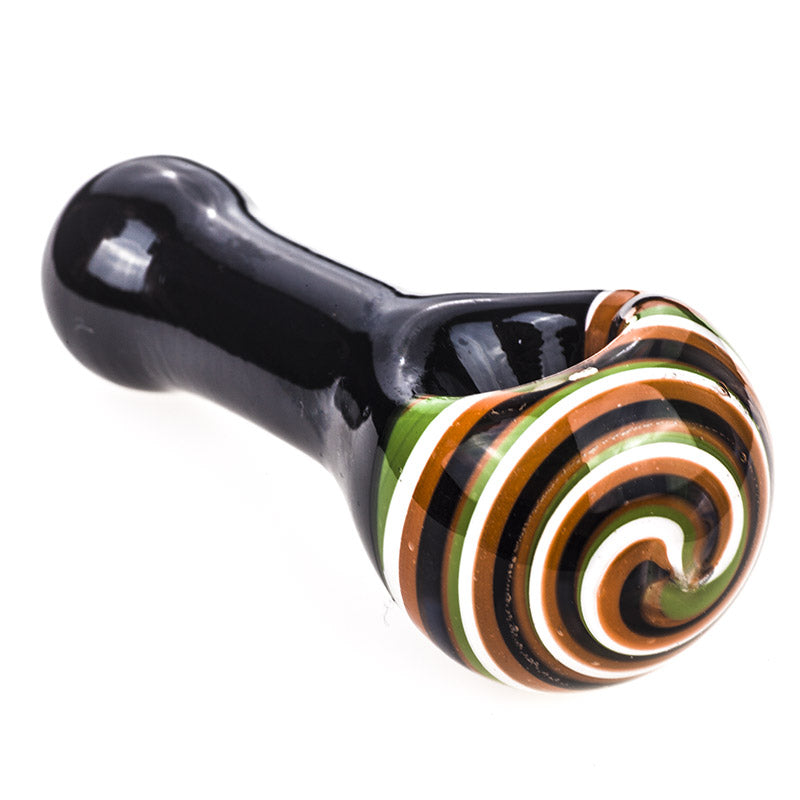Spiral Pattern Glass Spoon Pipe