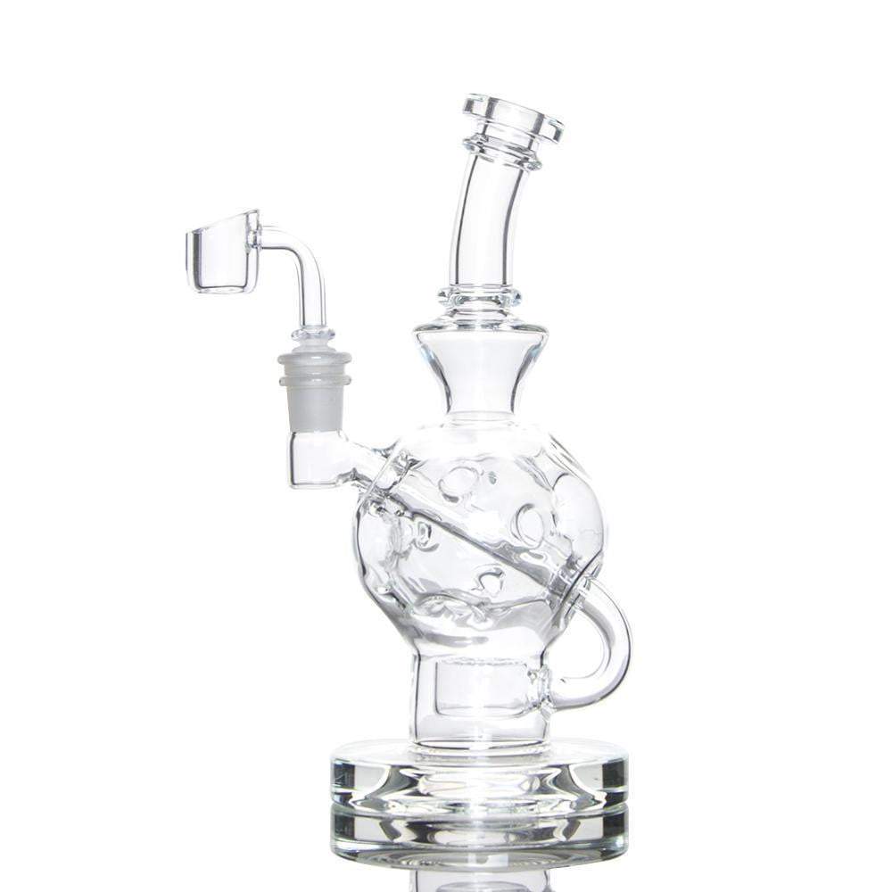 8 inch Ballsphere glass bong with Flower of Life Perc 14.5mm Joint