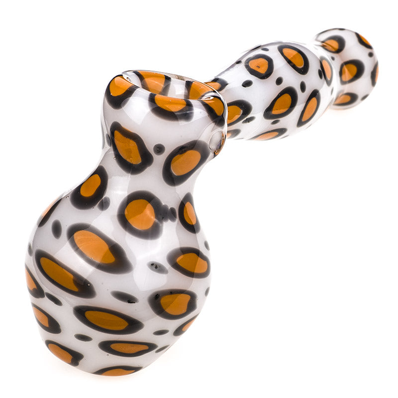 Leopard Print Hammer Glass Bubbler