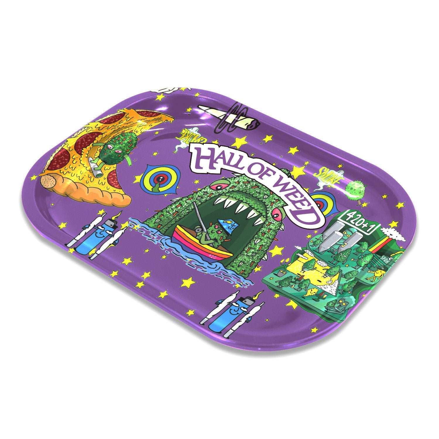 Metal Cigarette Panel Weed Rolling Tray