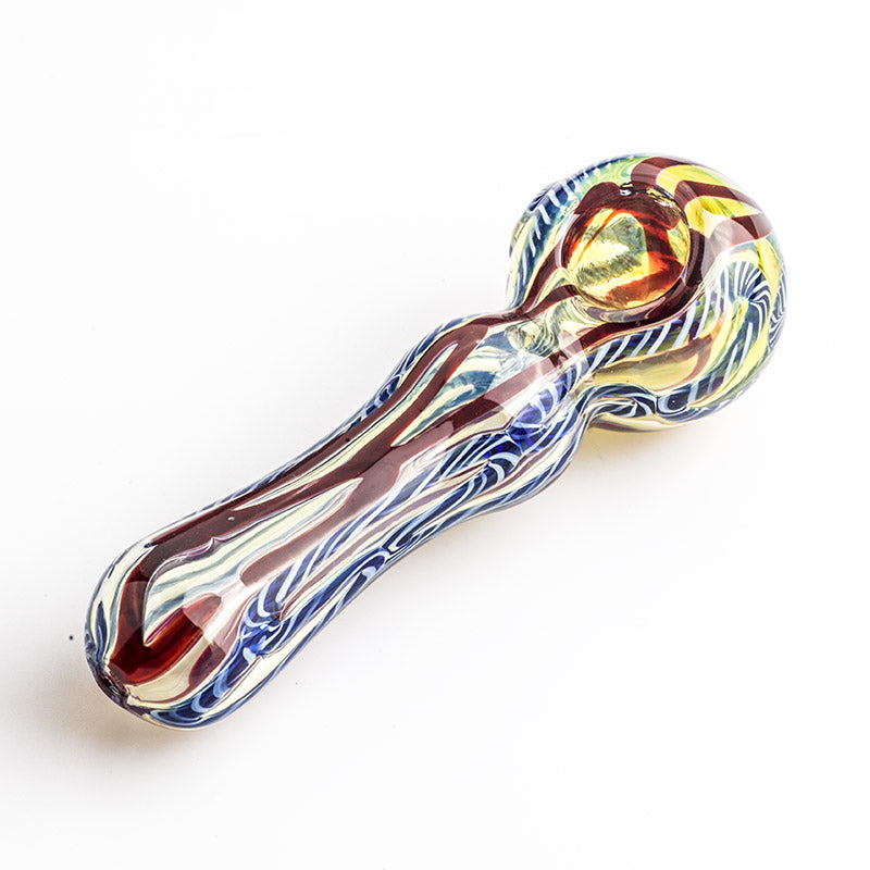 Fumed Glass Pipe w/ Maria Ring