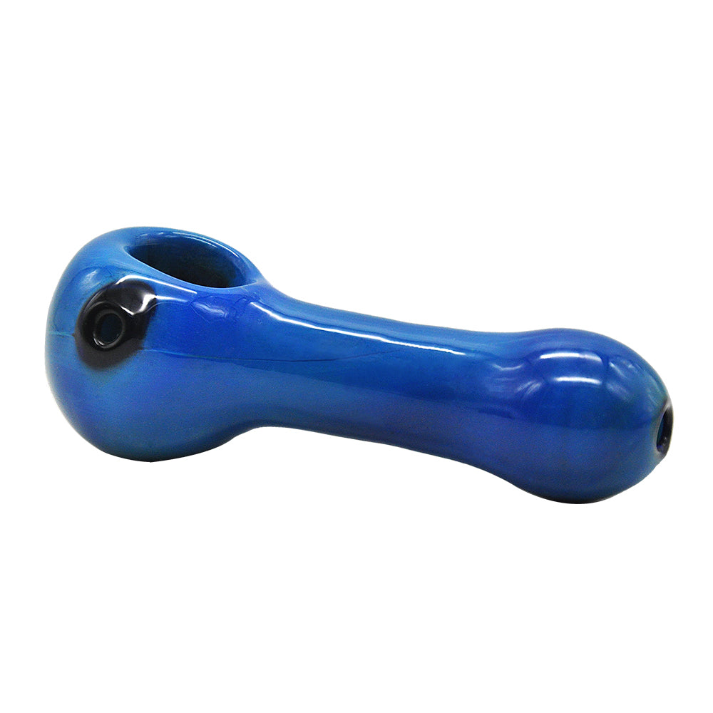 Blue Glass Tobacco Pipe