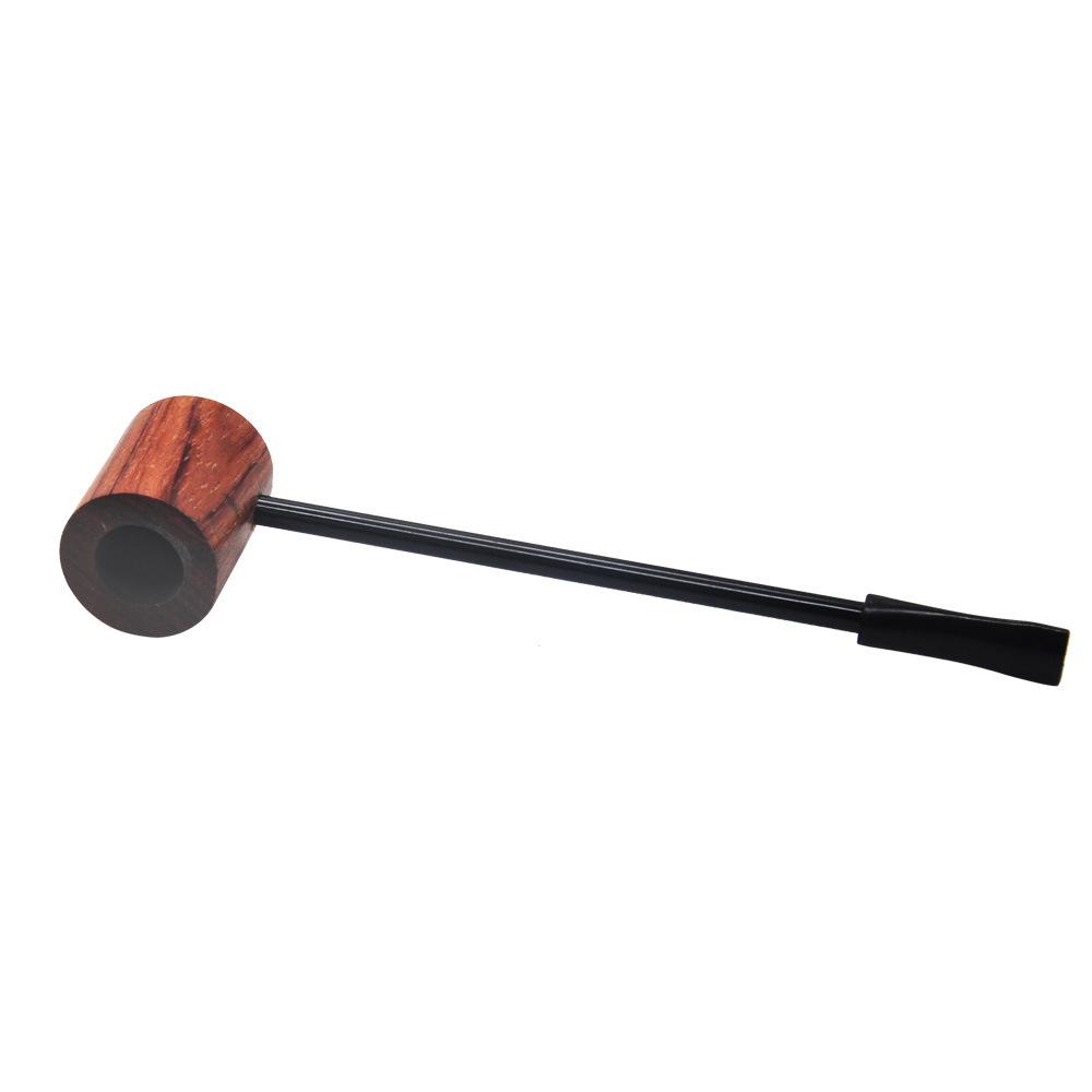 Straight Stem Wooden Pot Pipe