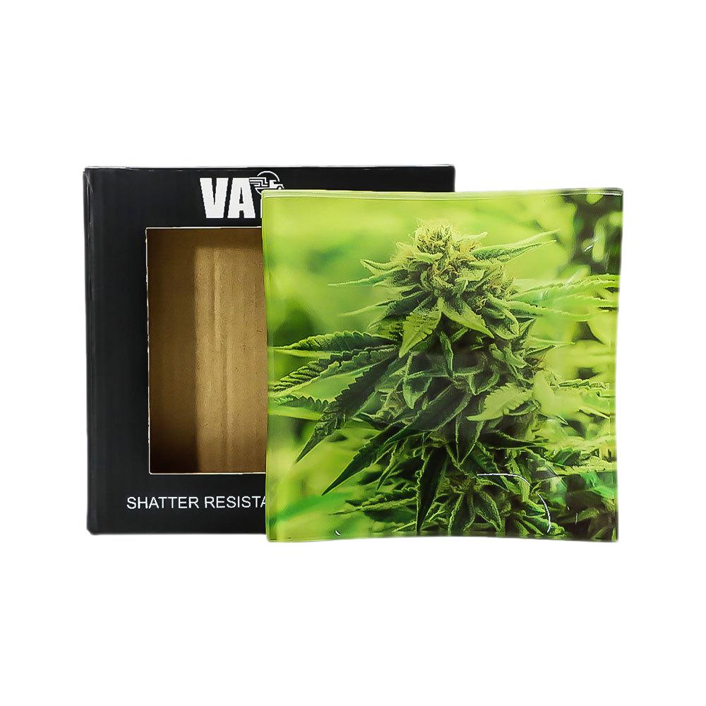 Small Square Glass Cigarette Rolling Tray