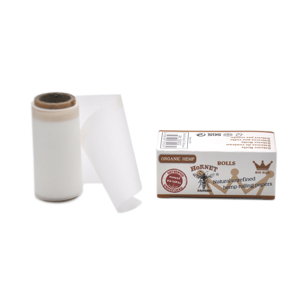 Hornet 5m Natural Rolling Paper 5 Rolls (White)