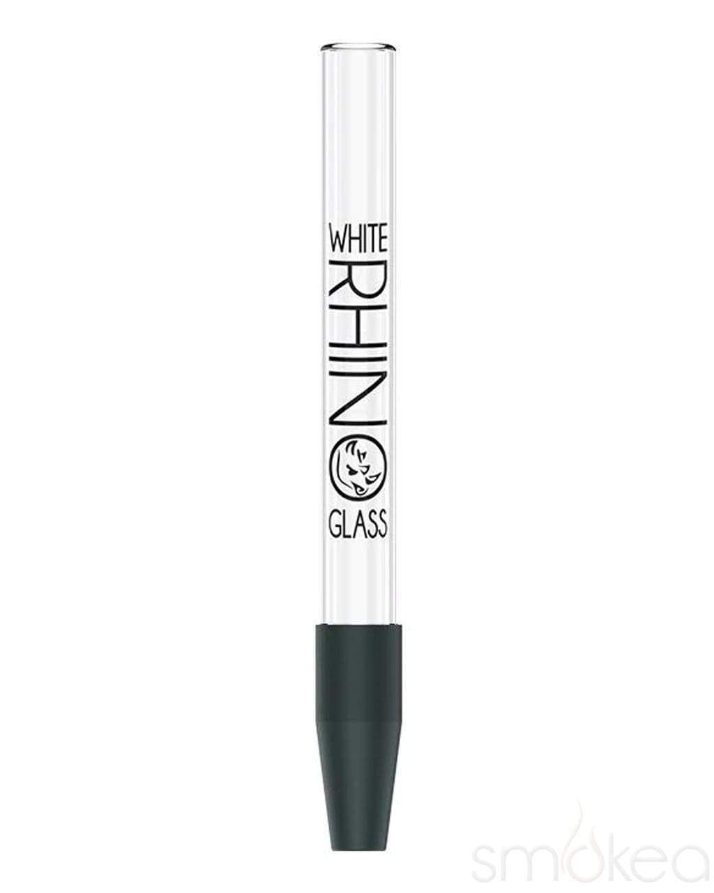 White Rhino Pyrex Glass Straw