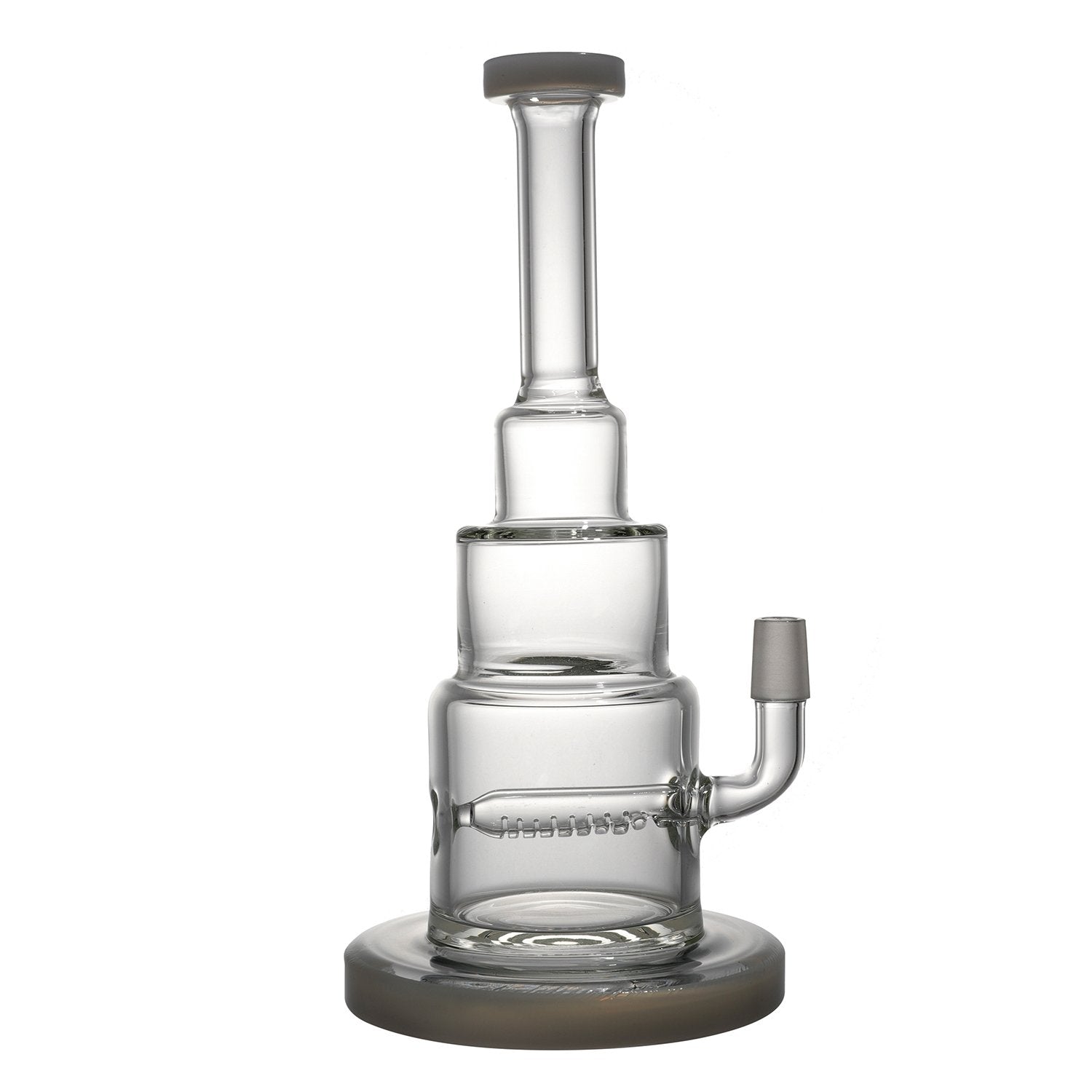 Inline Diffuser Pyramid Bong w/ Thunder Blade Grinder Set