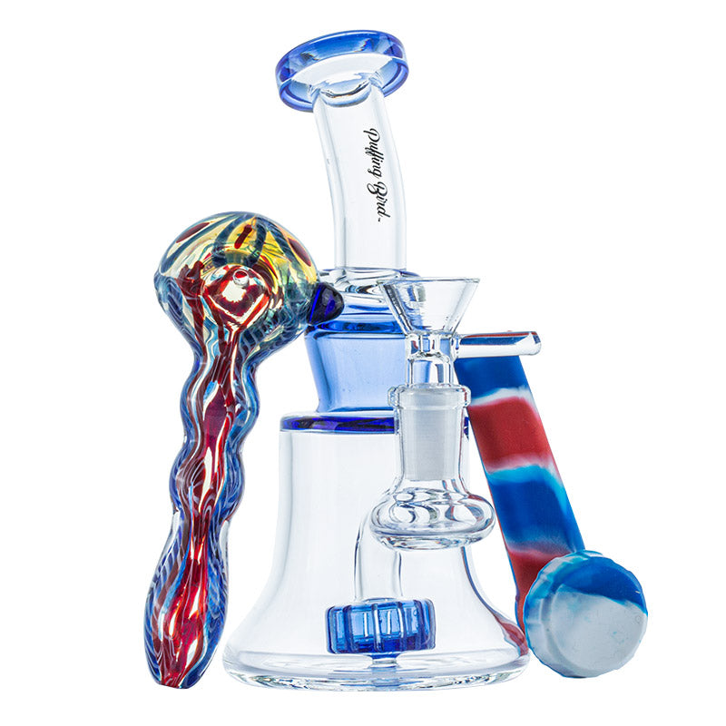 Showerhead Perc Dab Rig w/ Two Weed Pipes Set