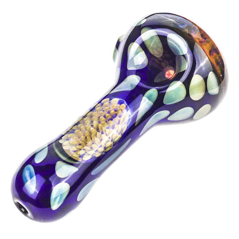 Spotted Honeycomb Glass Pipe