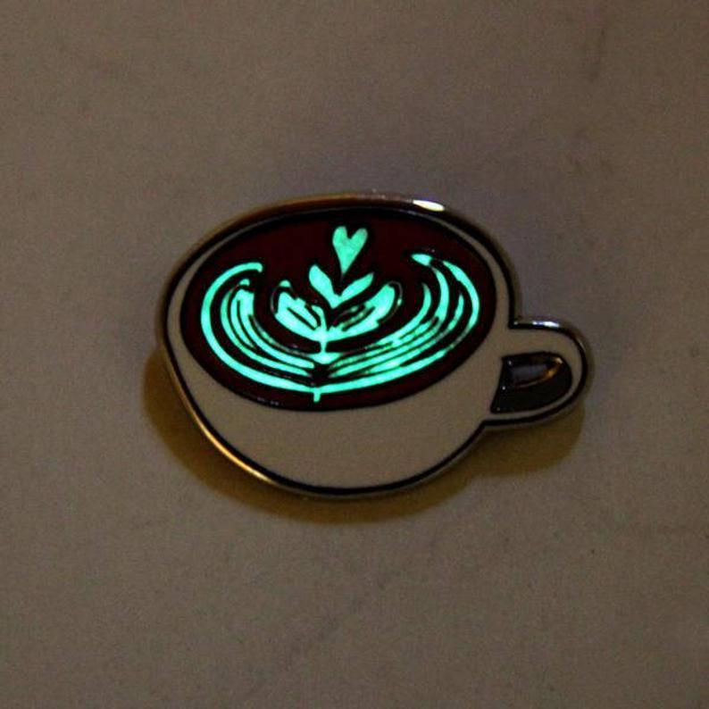Luminous Coffee Enamel Pin