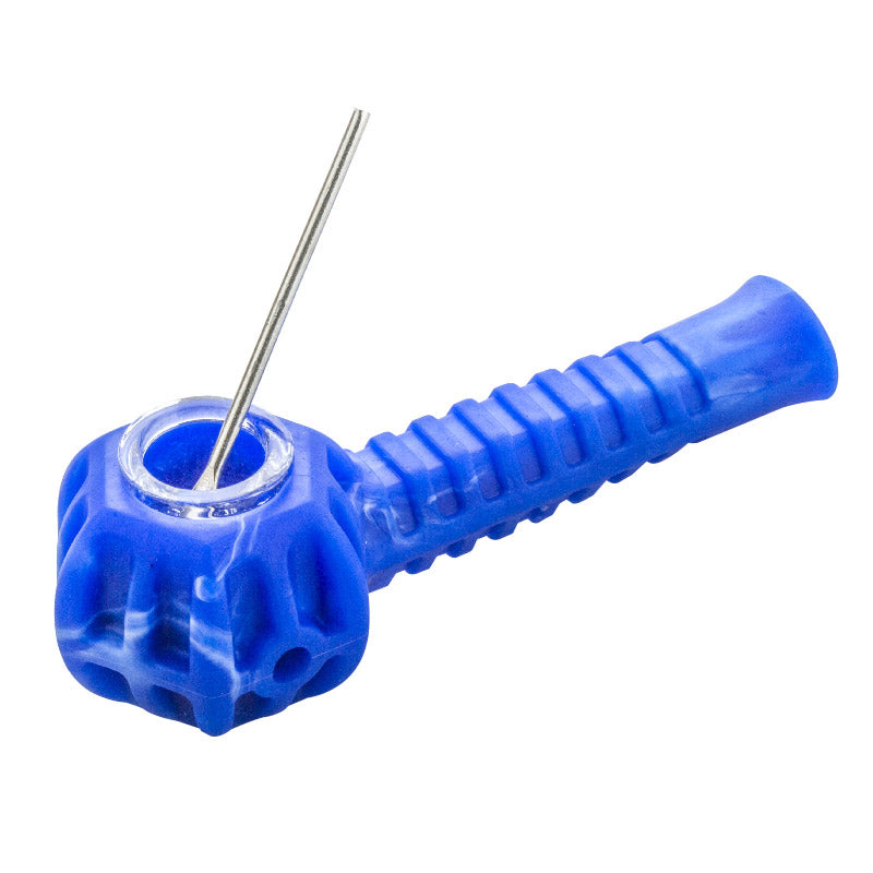 Blue Silicone Weed Pipe