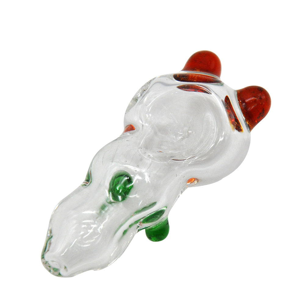 Clear Glass Pipe w/ Two Ears