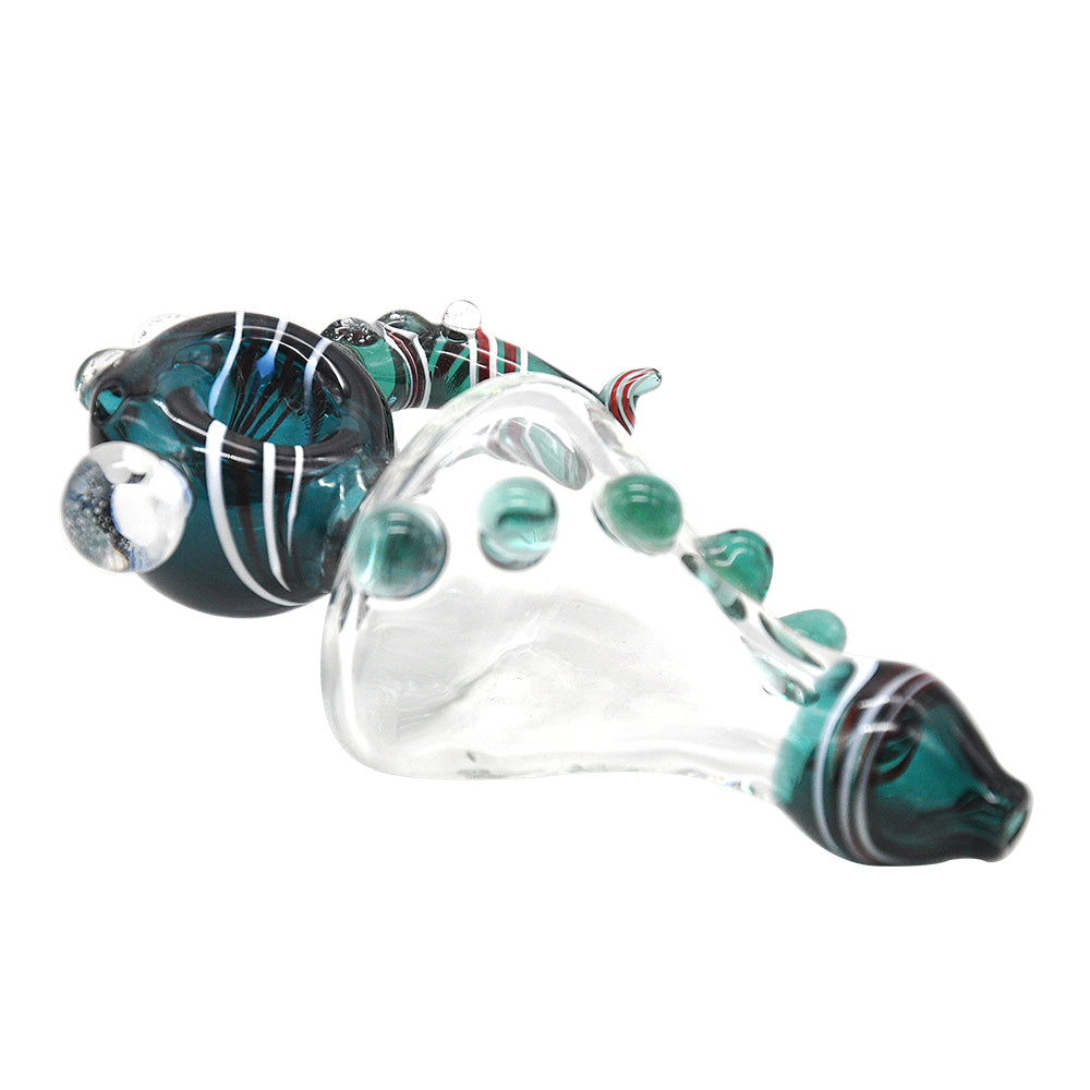Horn Glass Pipe w/ Marbles