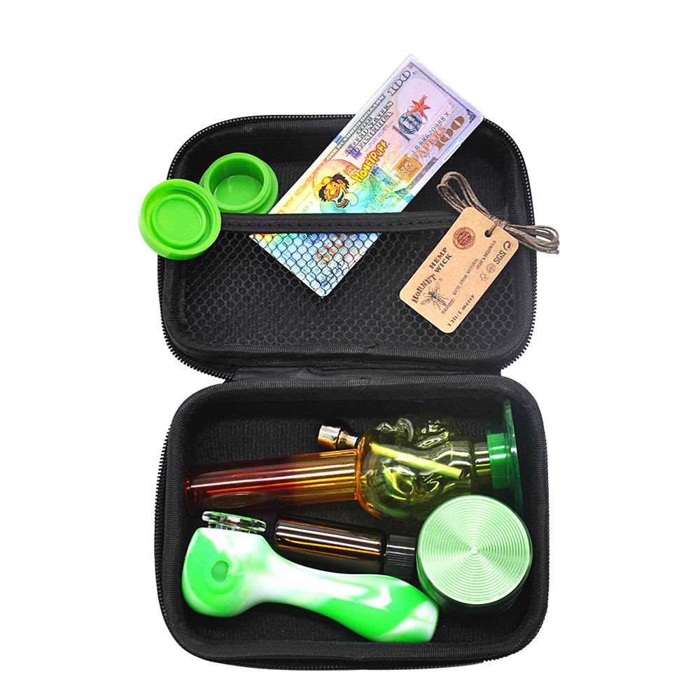 Mini Bong w/Silicone Pipe Portable Kit