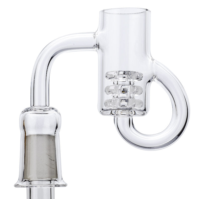 14mm Female Diamond Knot Loop Recycler Quartz Banger