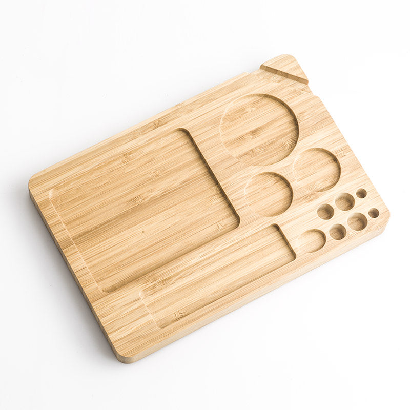 One Piece Wooden Rolling Tray