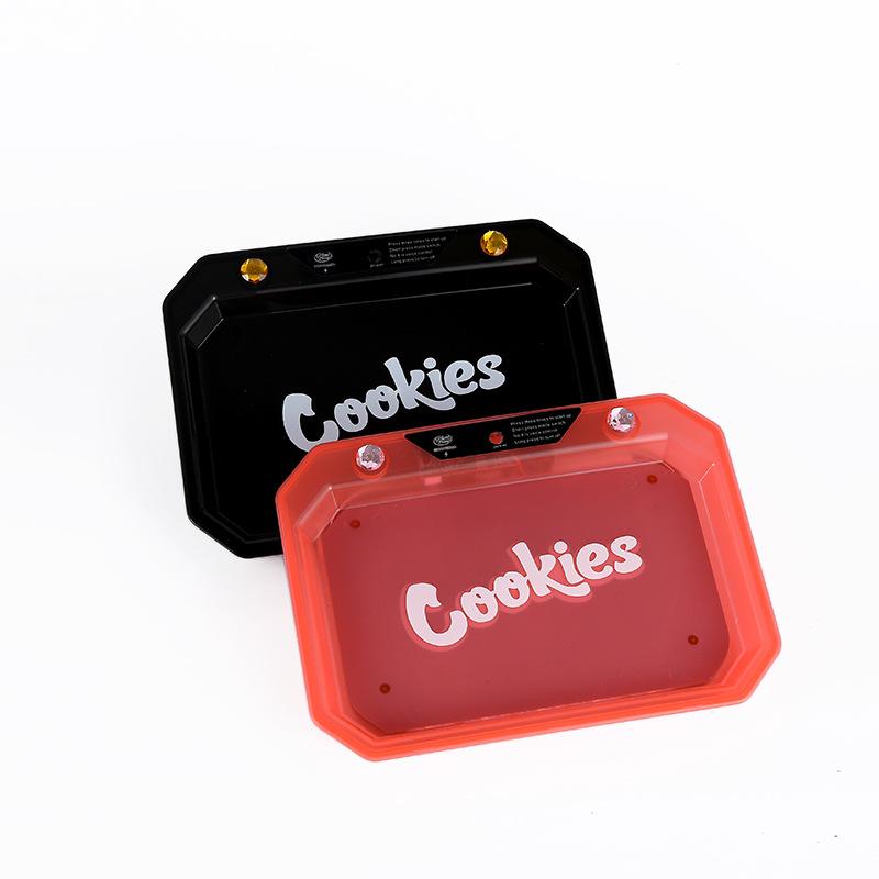 LED Luminous Plastic Cigarette Rolling Tray