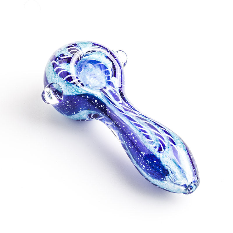 Two Tone Glass Pipe w/ Marbles