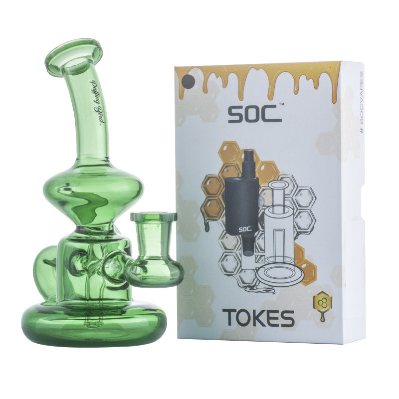 Mini Banger Hanger Recycle Dab Rig w/ SOC Tokes Vaporizer Set