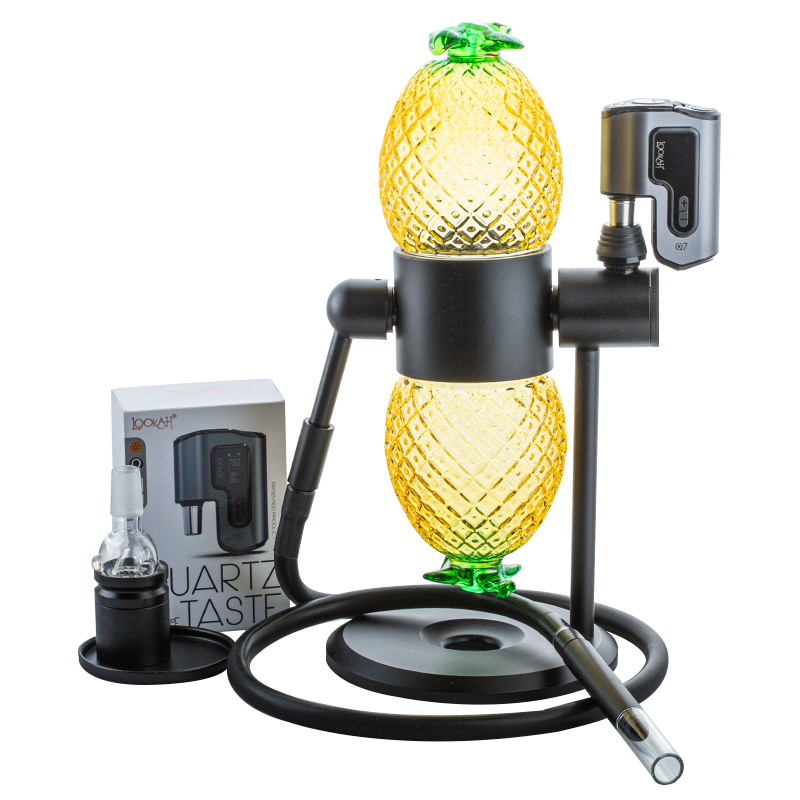 Pineapple Gravity Bong w/ Lookah Q7 Electric Dab Nail Set