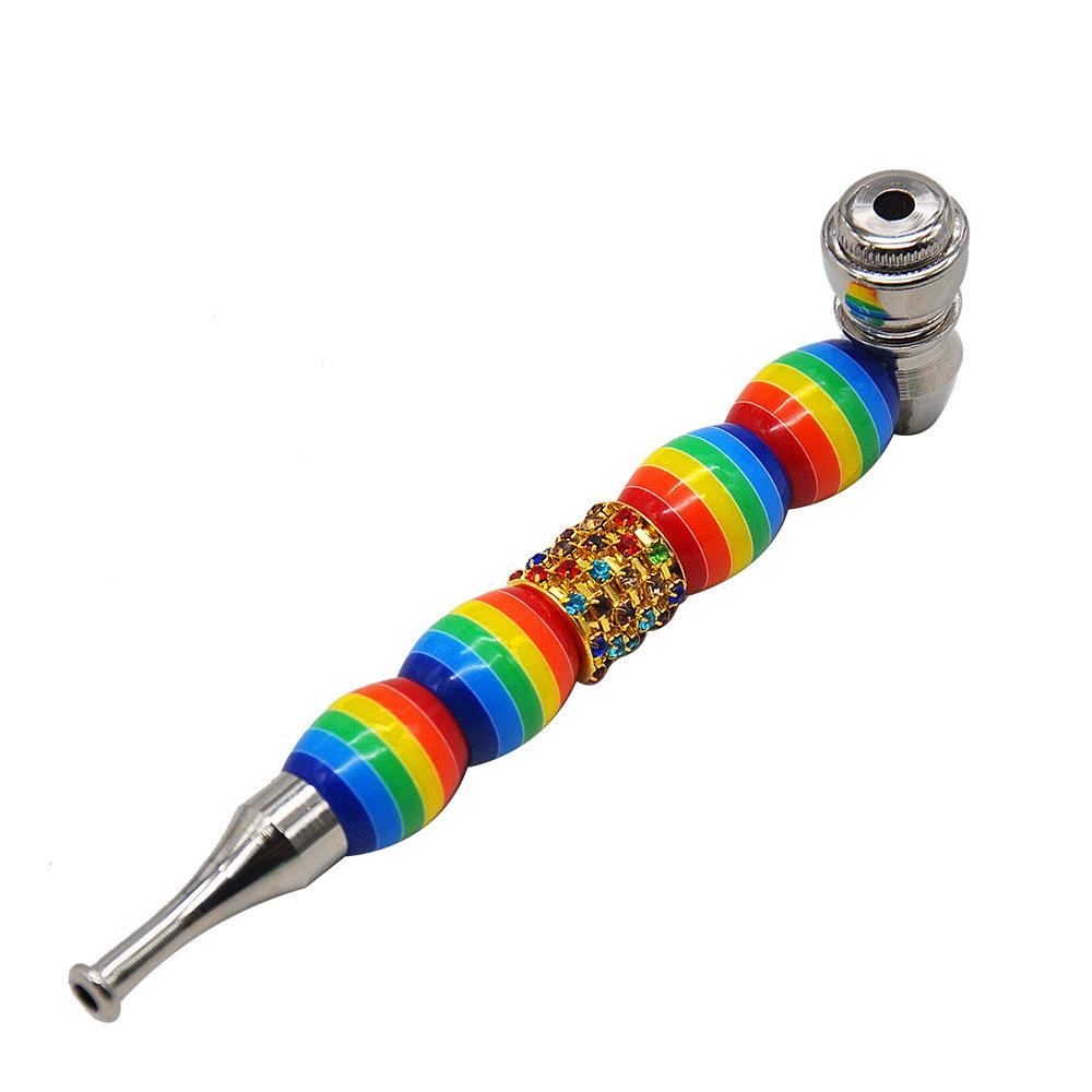 Multi-color Stem Metal Pipe w/ Cap