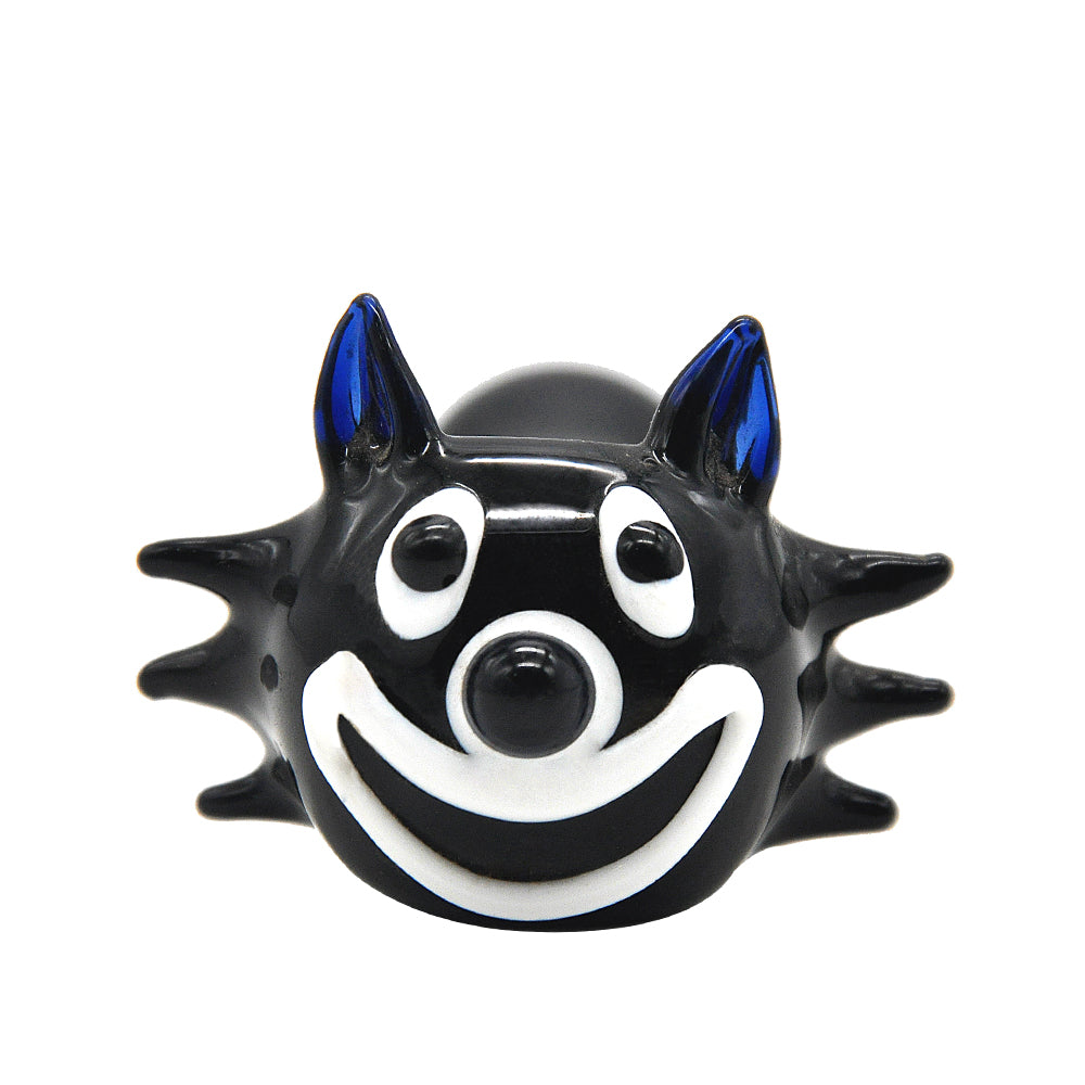Black Cat Face Spoon Pipe