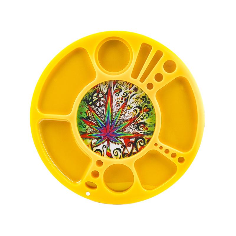 PP Cigarette Round Rolling Tray