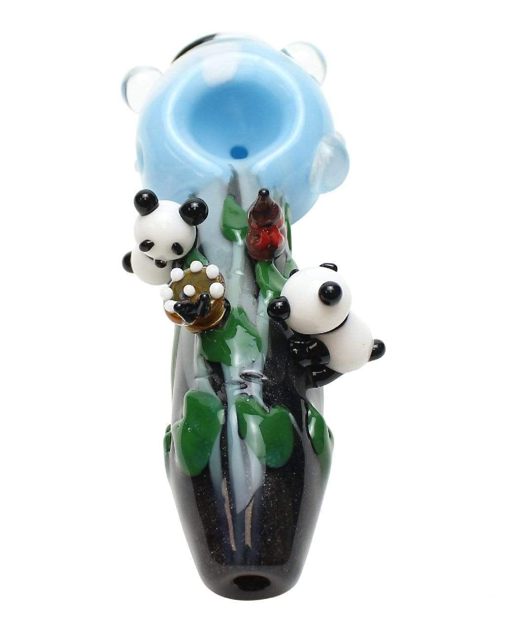 Empire Glassworks Small Climbing Pandas Spoon Pipe