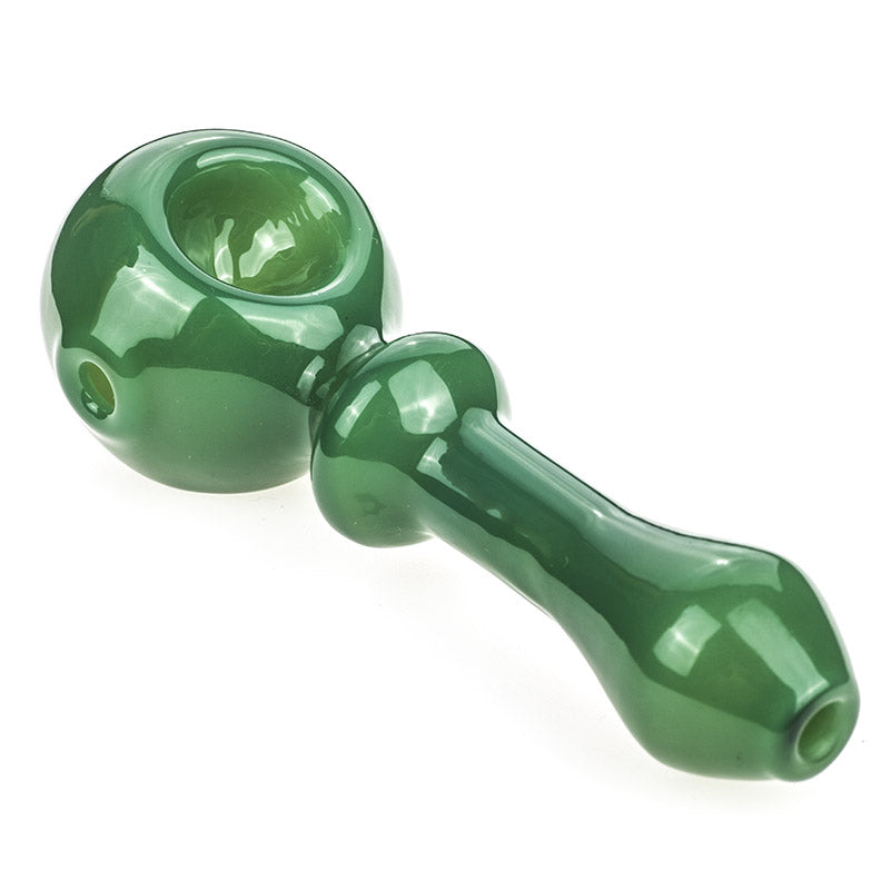 Green Glass Pipe w/ Maria Rings