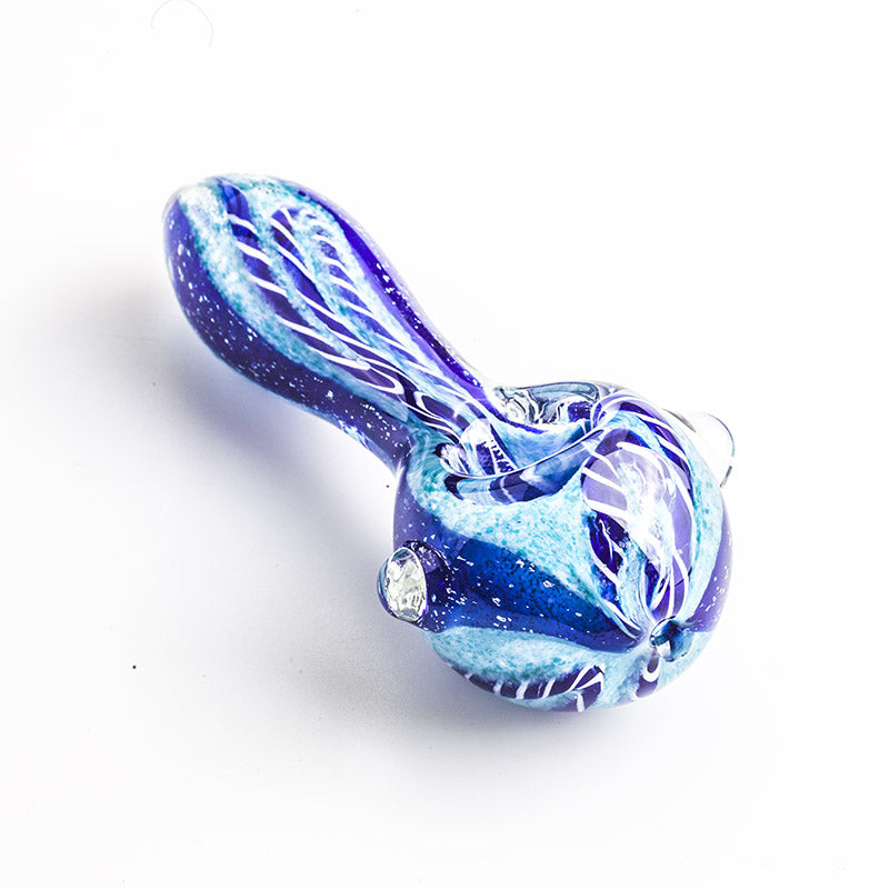 Two Tone Glass Pipe w/ Marbles