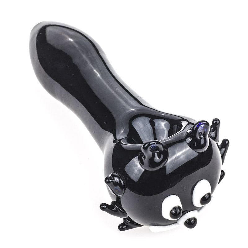 Black Glass Spoon Pipe